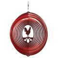 SWEN Products ROOSTER CHICKEN CIRCLE Swirly Metal Wind Spinner