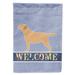 Carolines Treasures BB5501GF Yellow Labrador Retriever Welcome Flag Garden Size Small multicolor