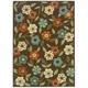 Sphinx Montego Area Rug 2267D Brown Floral Petals 7 10 x 10 10 Rectangle