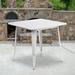 Flash Furniture Commercial Grade 31.5" Square White Metal Indoor-Outdoor Table [ET-CT002-1-WH-GG]