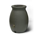 Algreen Castilla 50 Gallon Rain Water Collection Barrel Brownstone