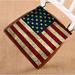 GCKG American Flag Chair Cushion American Flag Chair Pad Seat Cushion Chair Cushion Floor Cushion with Breathable Memory Inner Cushion and Ties Two Sides Printing 16x16 inch