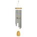 Woodstock Wind Chimes Signature Collection Chimes of Lun 36 Silver Wind Chime LWS