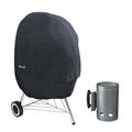 Classic Accessories Water-Resistant 26.5 Inch Kettle BBQ Grill Cover with Charcoal Chimney