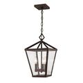 Millennium Lighting Arnold 4 Light Outdoor Hanging Lantern in Powder Coat Bronze