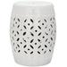 Safavieh Lattice Coin Indoor/Outdoor Garden Patio Stool White