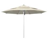 California Umbrella Venture 11 Silver Market Umbrella in Beige