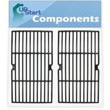 2-Pack BBQ Grill Cooking Grates Replacement Parts for Centro 85-1250-6 (2004) - Compatible Barbeque Cast Iron Grid 16 3/4