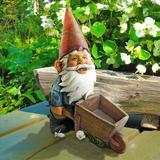 Design Toscano Wheelbarrow Willie: Garden Gnome Statue