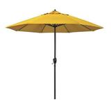 California Umbrella 9 ft. Patio Umbrella in Sunflower Yellow Fabric