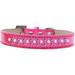 Mirage Pet Sprinkles Ice Cream Dog Collar Pearl and Bright Pink Crystals Size 16 Pink