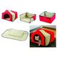 Etna Convertible 4 in 1 Pet Bed House Lounge - Red