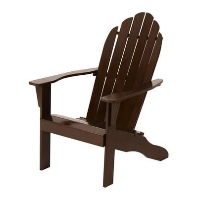 Wooden Outdoor Adirondack Chair, Mainstays Outdoor Wood Adirondack Chair Black And White