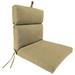 Jordan Manufacturing Sunbrella 44 x 22 Heather Beige Solid Rectangular Outdoor Chair Cushion with Ties and Hanger Loop