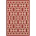 Oriental Weavers of America Arcadia Geometric Indoor/Outdoor Polypropylene Rug Red