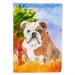 Carolines Treasures CK1944GF Fall English Bulldog Flag Garden Size Small multicolor