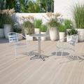 Flash Furniture 23.5 Round Aluminum Indoor-Outdoor Table with Base