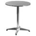 Flash Furniture 23.5 Round Aluminum Indoor-Outdoor Table with Base