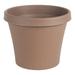 Bloem 13 x 13 x 11 Round Peppercorn Plastic and Resin Solid Print Plant Pot with Drainage Hole