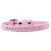 Mirage Pet 611-06 LPK-16 Light Pink Crystal Puppy Collar Light Pink - Size 16