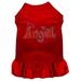 Mirage Pet 57-63 LGRD Technicolor Angel Rhinestone Pet Dress Red - Large