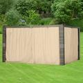 Garden Winds Replacement Privacy Curtain Set for the Riviera Sonoma Gazebo 350