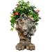 Homestyles Graystone Lion Muggly Mascot Animal Statue Planter Pot