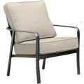 Hanover Cortino Commercial-Grade Aluminum Club Chair with Plush Sunbrella Cushions