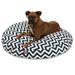 Majestic Pet | Chevron Round Pet Bed For Dogs Removable Cover Navy Blue Large