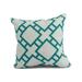 Simply Daisy 18 x 18 Square in St. Louis Geometric Print Outdoor Pillow Blue