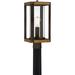 Quoizel Marion Square 8 Outdoor Post Light in Rustic Black