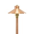 VOLT Flat Hat 12V Copper Path Light (7 Shade 25 Tall)