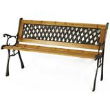 Gardenised Patio Garden Park Yard 49 in. Outdoor Wooden Bench