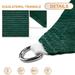 Sunshades Depot 21 x 21 x 21 Sun Shade Sail Equilateral Triangle Permeable Canopy Dark Green Customize Size Available Commercial Standard