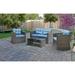 Incadozo Roatan Wicker 4 Piece Outdoor Conversation Set