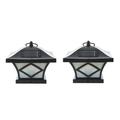 Set of 2 Traditional Solar Post Lights