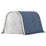 ShelterLogic 77813 10x12x8 Round Style Shelter- Grey Cover