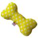 Mirage Pet 1250-TYBN10 Sunny Yellow Swiss Dots 10 in. Bone Dog Toy