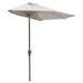 Blue Star OFF-THE-WALL BRELLA Sunbrella Half Umbrella 7.5 -Width Natural Canopy