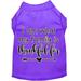 Mirage Pet 51-435 PRMD I Am What My Family is Thankful for Screen Print Dog Shirt Purple - Medium