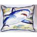 Betsy Drake HJ213 Shark Large Indoor & Outdoor Pillow 16 x 20