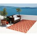 Nourison Home & Garden Indoor/Outdoor Rust 7 9 x 10 10 Area Rug (8x11)