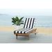 Safavieh Newport Outdoor Modern Chaise Lounge Chair with Cushion