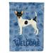 Carolines Treasures CK6271GF Toy Fox Terrier Welcome Flag Garden Size Small multicolor