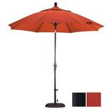 California Umbrella 9 ft. Fiberglass Market Umbrella Collar Tilt - Matted Black-Pacifica-Tuscan