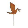 Village Wrought Iron RGS-30 Dove Rusted Garden Stake