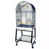 King s Cages SLT 101 Small Parrot Cage 55X22X16.5 (Black/Silver)