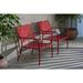 Alfresco Home Martini Low Profile Patio Chair in Cherry Pie (Set of 2)