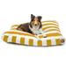 Majestic Pet | Vertical Stripe Rectangle Pet Bed For Dogs Removable Cover Yellow Large