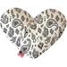 Mirage Pet 1259-CTYHT8 White Western Canvas Heart Dog Toy - 8 in.